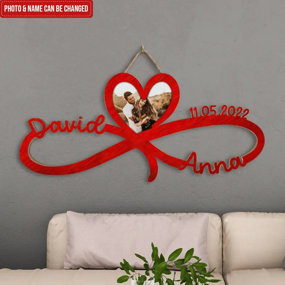 Custom Infinity Sign - Personalized Gift For Couple, Home Decor - DS743