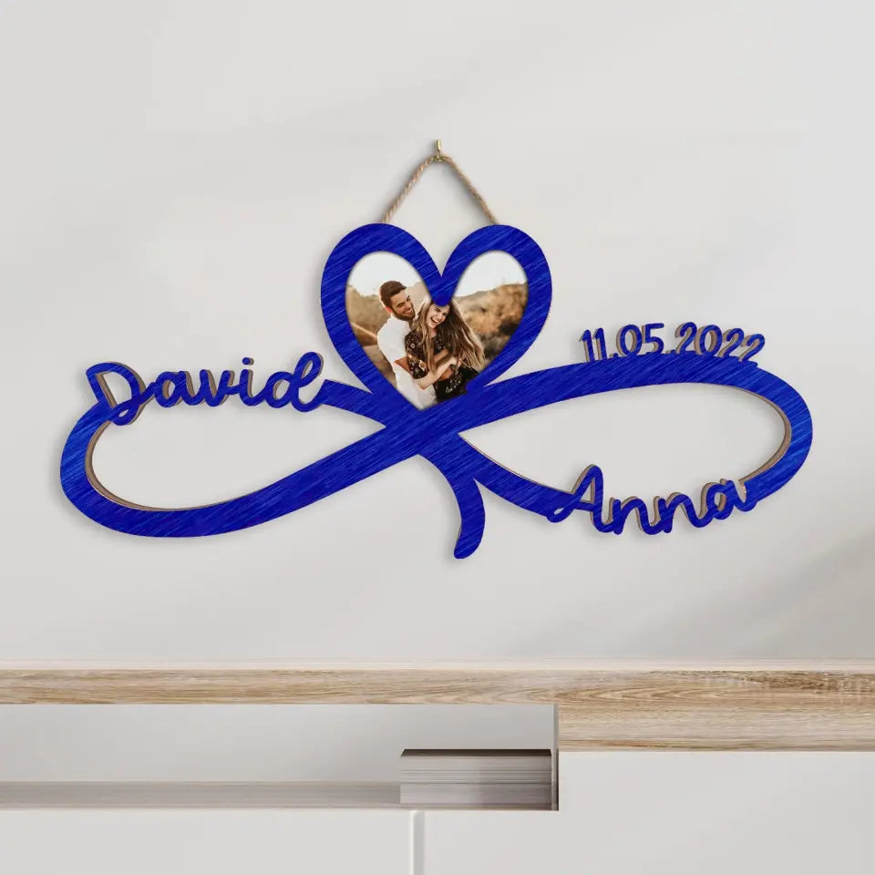 Custom Infinity Sign - Personalized Gift For Couple, Home Decor - DS743