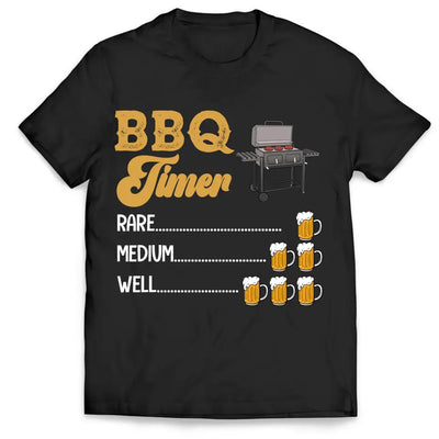 BBQ Timer - Personalized T-Shirt, Gift For Family, Grill And Chillin Gift - TS1092