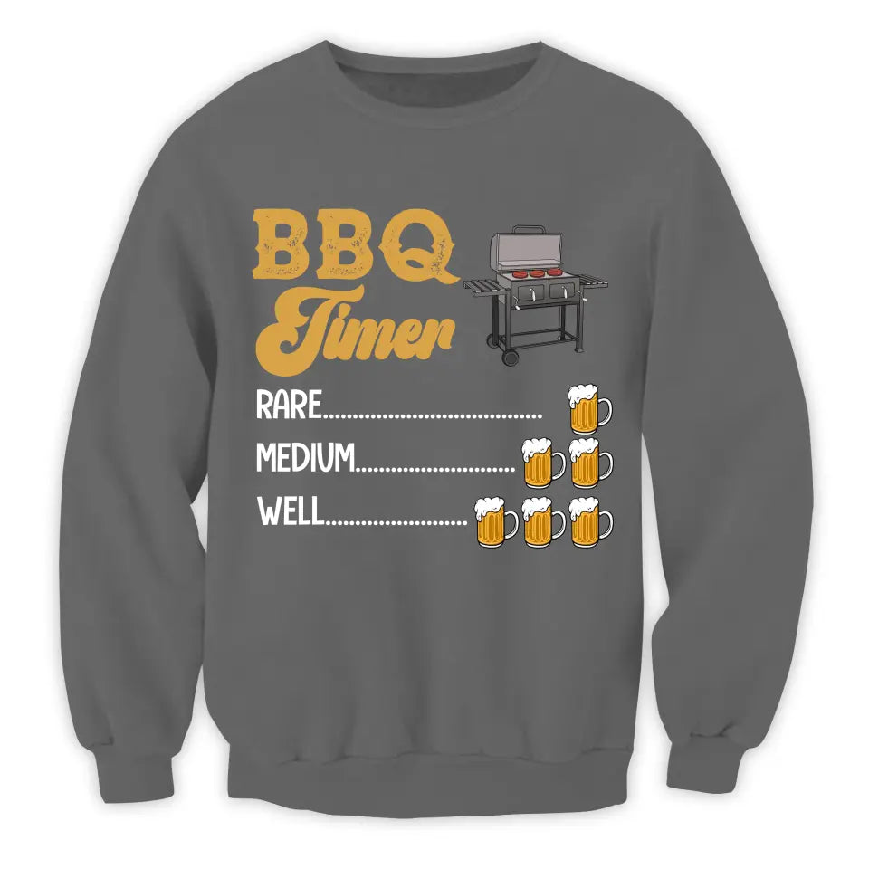 BBQ Timer - Personalized T-Shirt, Gift For Family, Grill And Chillin Gift - TS1092