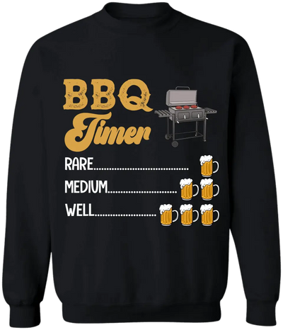 BBQ Timer - Personalized T-Shirt, Gift For Family, Grill And Chillin Gift - TS1092