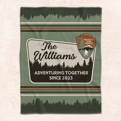 National Parks Anniversary - Personalized Blanket, Gift For Camping Lovers - BL49
