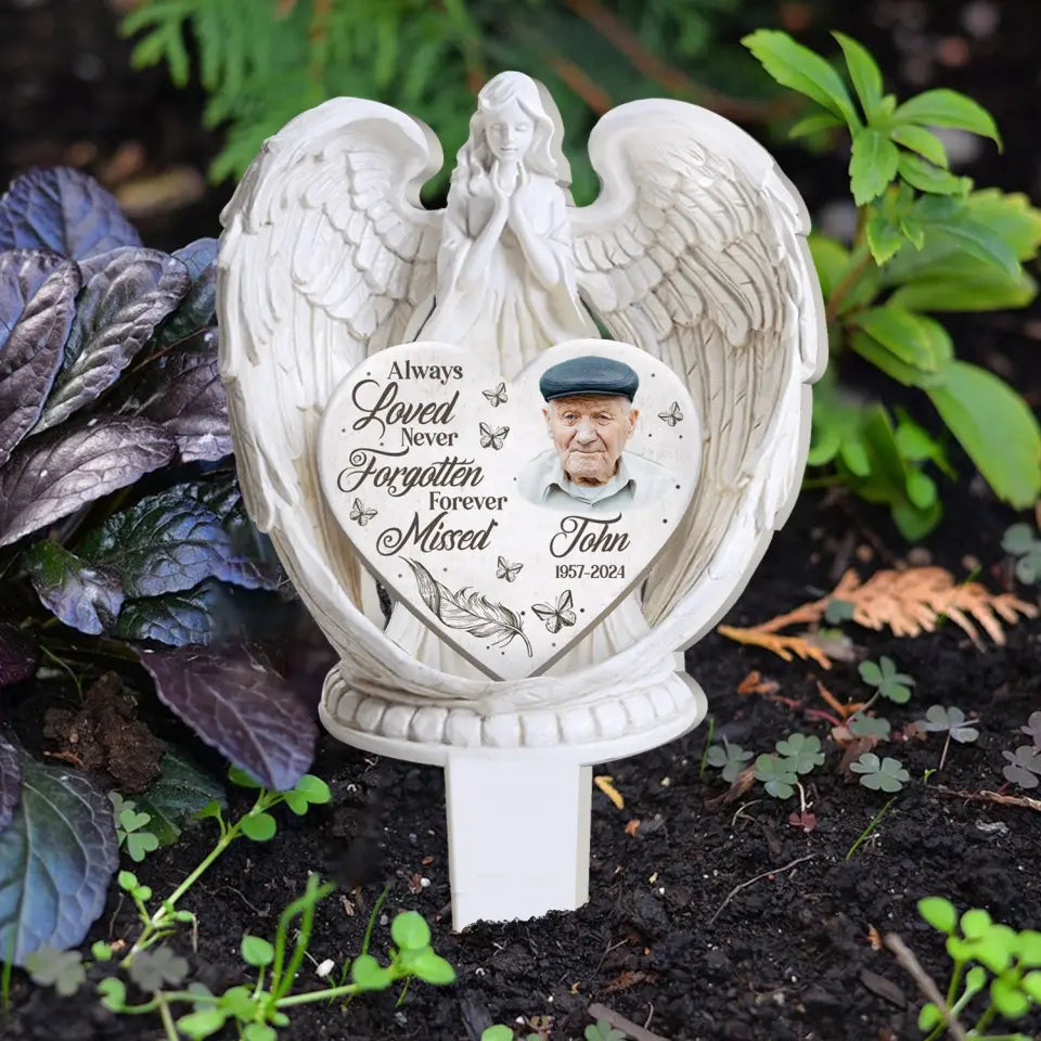 Always Loved Never Forgotten Forever Missed - Personalized Plaque Stake - PS79