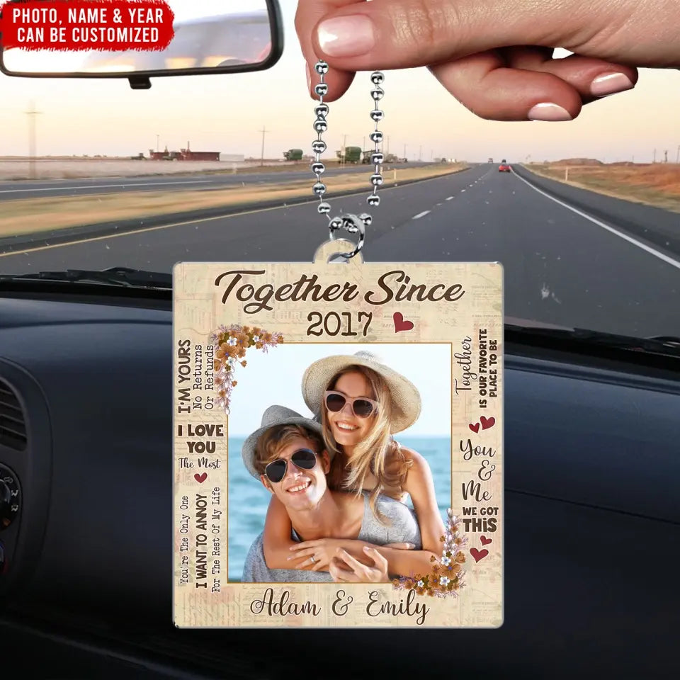 You and Me We Got This - Personalized Acrylic Car Hanger, Traveling Gift for Couple, Anniversary Gift, Acrylic Car Hanger, custom Acrylic Car Hanger