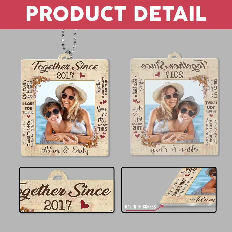 You and Me We Got This - Personalized Acrylic Car Hanger, Traveling Gift for Couple, Anniversary Gift - ACH02