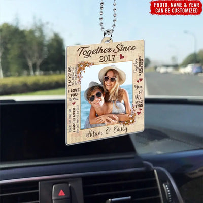 You and Me We Got This - Personalized Acrylic Car Hanger, Traveling Gift for Couple, Anniversary Gift - ACH02