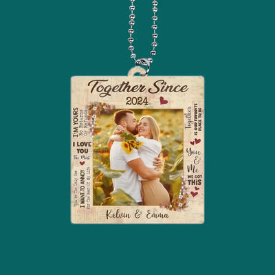 You and Me We Got This - Personalized Acrylic Car Hanger, Traveling Gift for Couple, Anniversary Gift - ACH02