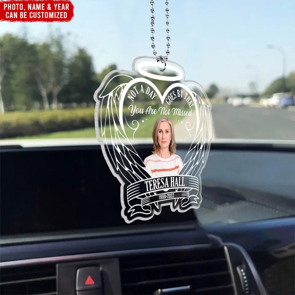 Not A Day Goes By That You Are Not Missed - Personalized Memorial Garden Solar Light