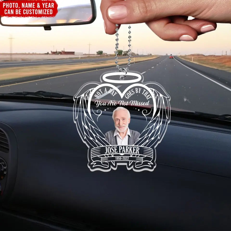 Not A Day Goes By That You Are Not Missed - Personalized Memorial Garden Solar Light