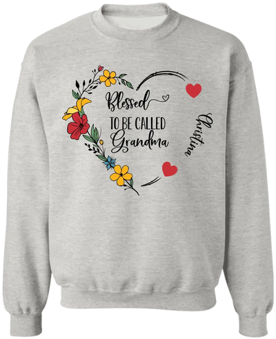 Blessed To Be Called Grandma - Personalized T-Shirt, T-Shirt Gift For Grandma, Nana - TS1099