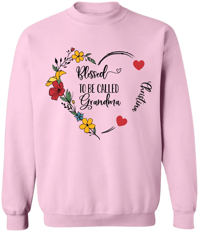 Blessed To Be Called Grandma - Personalized T-Shirt, T-Shirt Gift For Grandma, Nana - TS1099