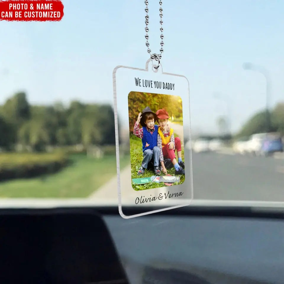 Family Message - Personalized Acrylic Car Hanger, Gift For Family - ACH07