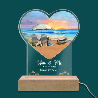 You And Me We Got This - Personalized Acrylic Night Light, Couple Gift Idea - L110