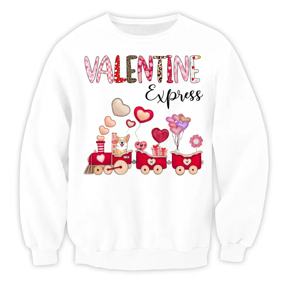Valentine Express - Personalized T-Shirt, T-Shirt Gift For Dog Lover - TS1100