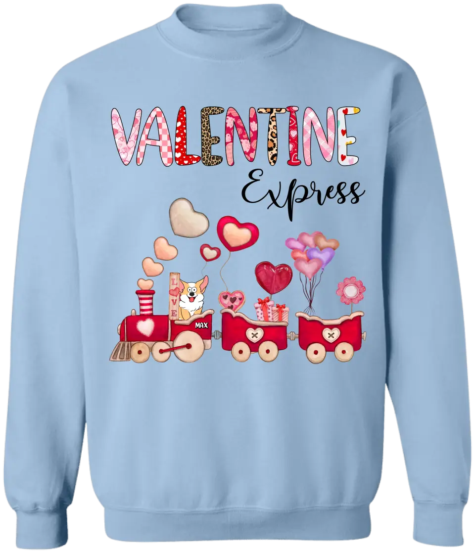 Valentine Express - Personalized T-Shirt, T-Shirt Gift For Dog Lover - TS1100