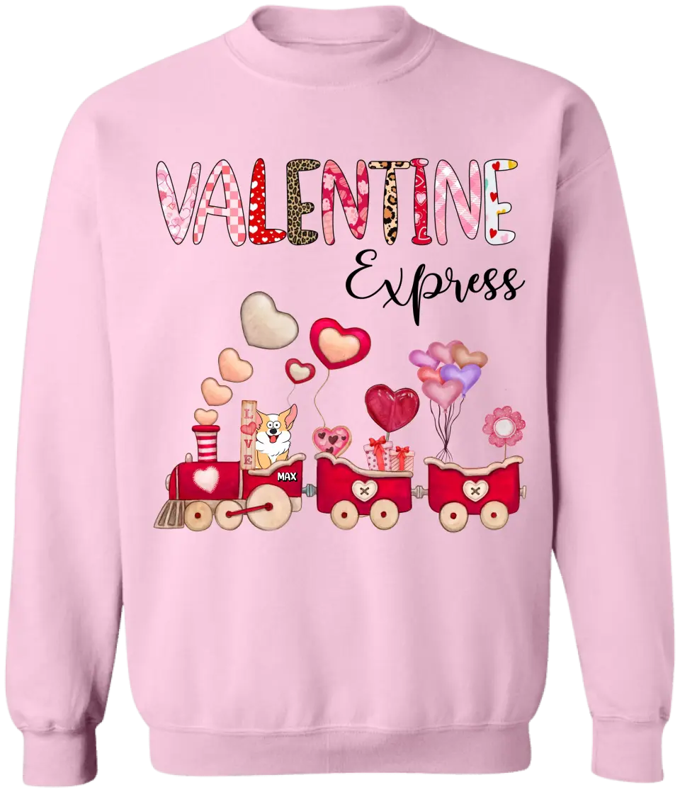 Valentine Express - Personalized T-Shirt, T-Shirt Gift For Dog Lover - TS1100