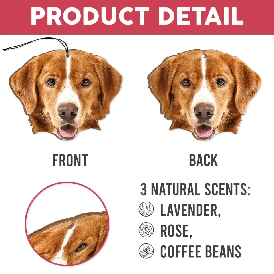 Custom Face Photo, Funny Family Gift - Personalized Air Freshener, Custom Photo Car Hanger - AFS01