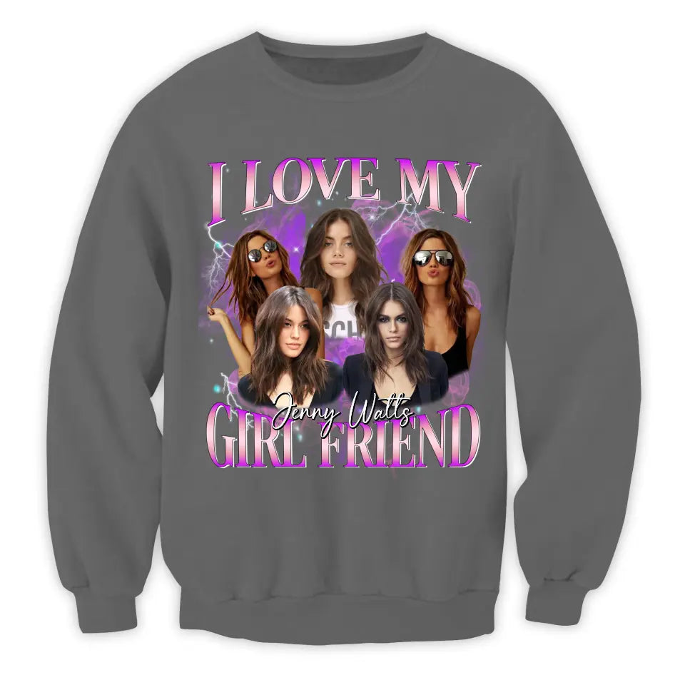 I Love My Boy Friend/ Girl Friend - Personalized T-Shirt, T-Shirt Gift For Boy Friend, Girl Friend - TS1103