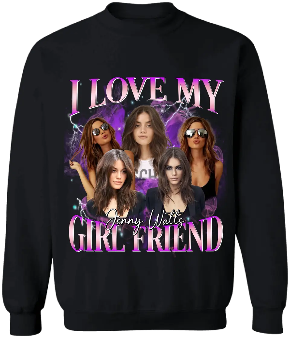 I Love My Boy Friend/ Girl Friend - Personalized T-Shirt, T-Shirt Gift For Boy Friend, Girl Friend - TS1103