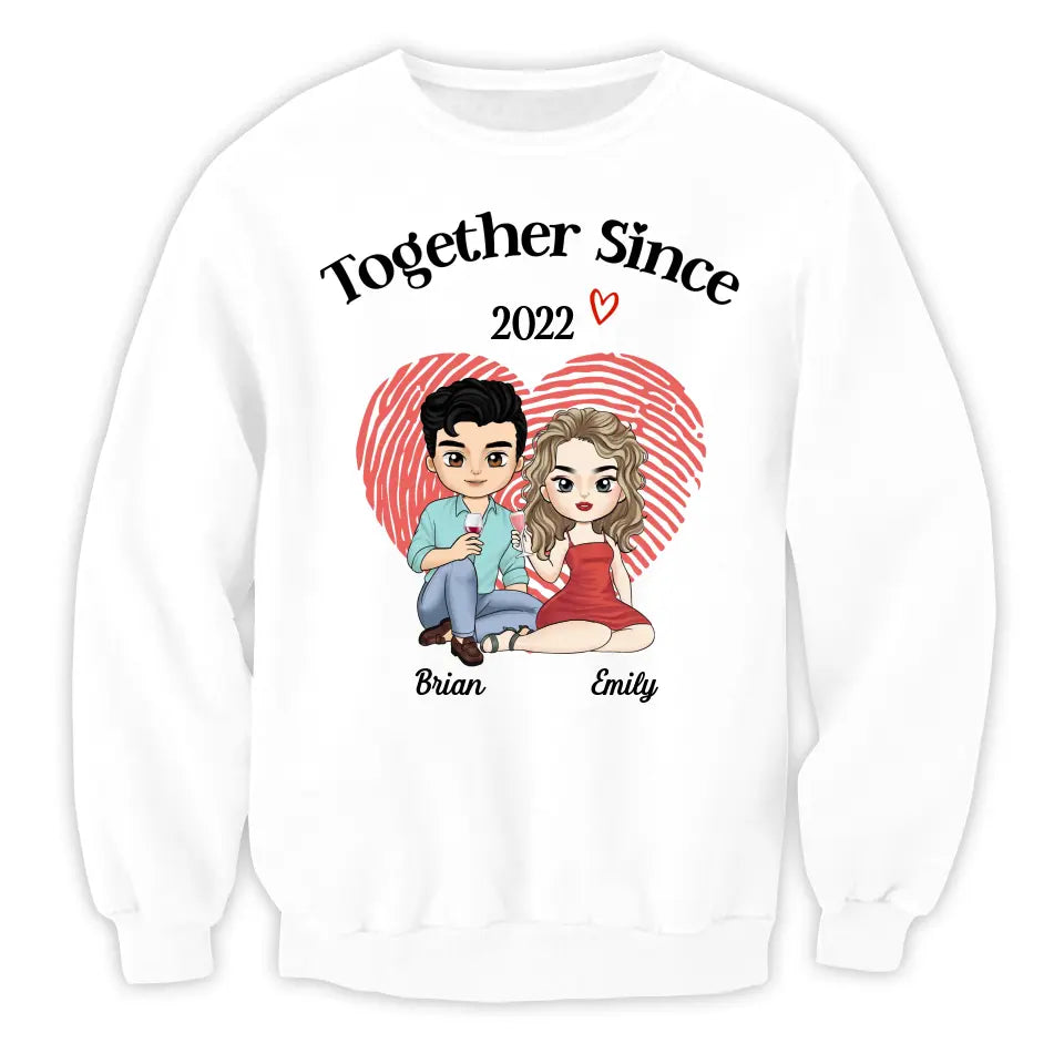 We Have Been Together Since - Personalized T-Shirt, Valetine Gift for Couple/Lovers, Annivesary Gift - TS1104