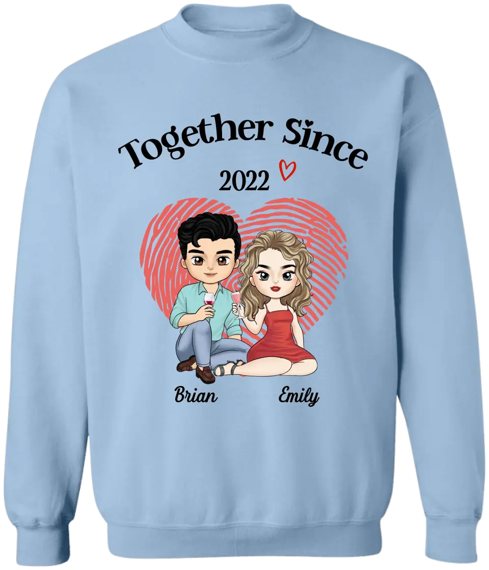We Have Been Together Since - Personalized T-Shirt, Valetine Gift for Couple/Lovers, Annivesary Gift - TS1104