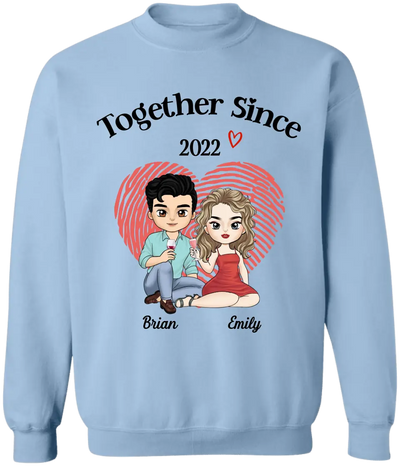 We Have Been Together Since - Personalized T-Shirt, Valetine Gift for Couple/Lovers, Annivesary Gift - TS1104