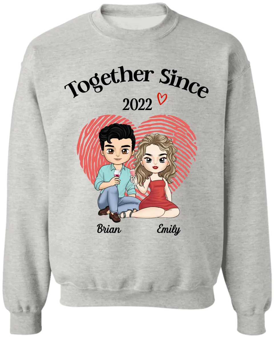 We Have Been Together Since - Personalized T-Shirt, Valetine Gift for Couple/Lovers, Annivesary Gift - TS1104