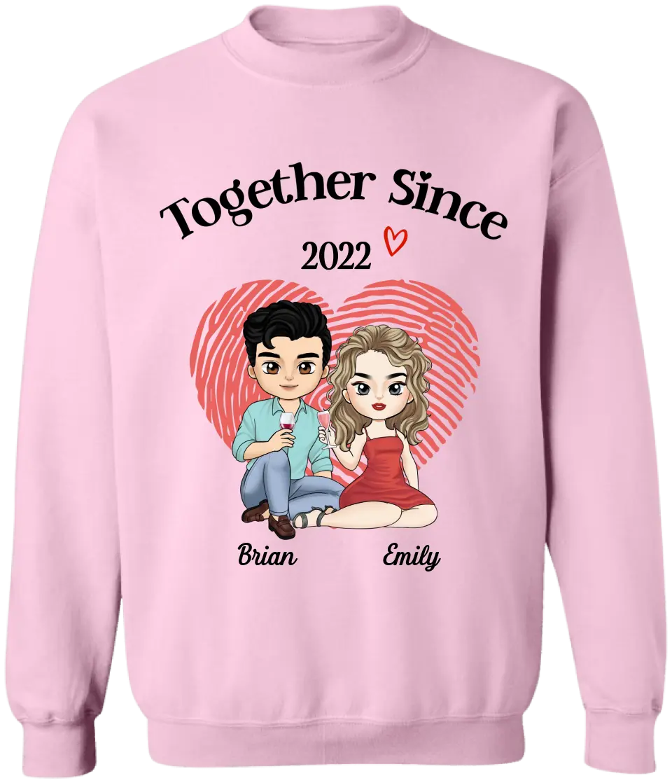 We Have Been Together Since - Personalized T-Shirt, Valetine Gift for Couple/Lovers, Annivesary Gift - TS1104