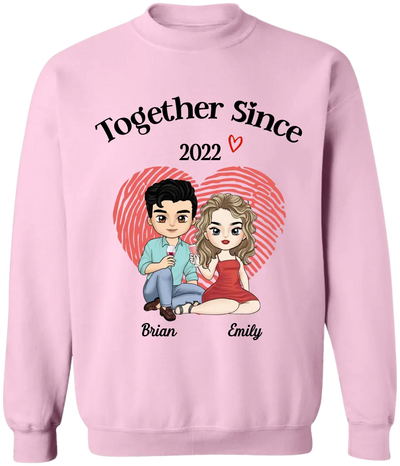 We Have Been Together Since - Personalized T-Shirt, Valetine Gift for Couple/Lovers, Annivesary Gift - TS1104