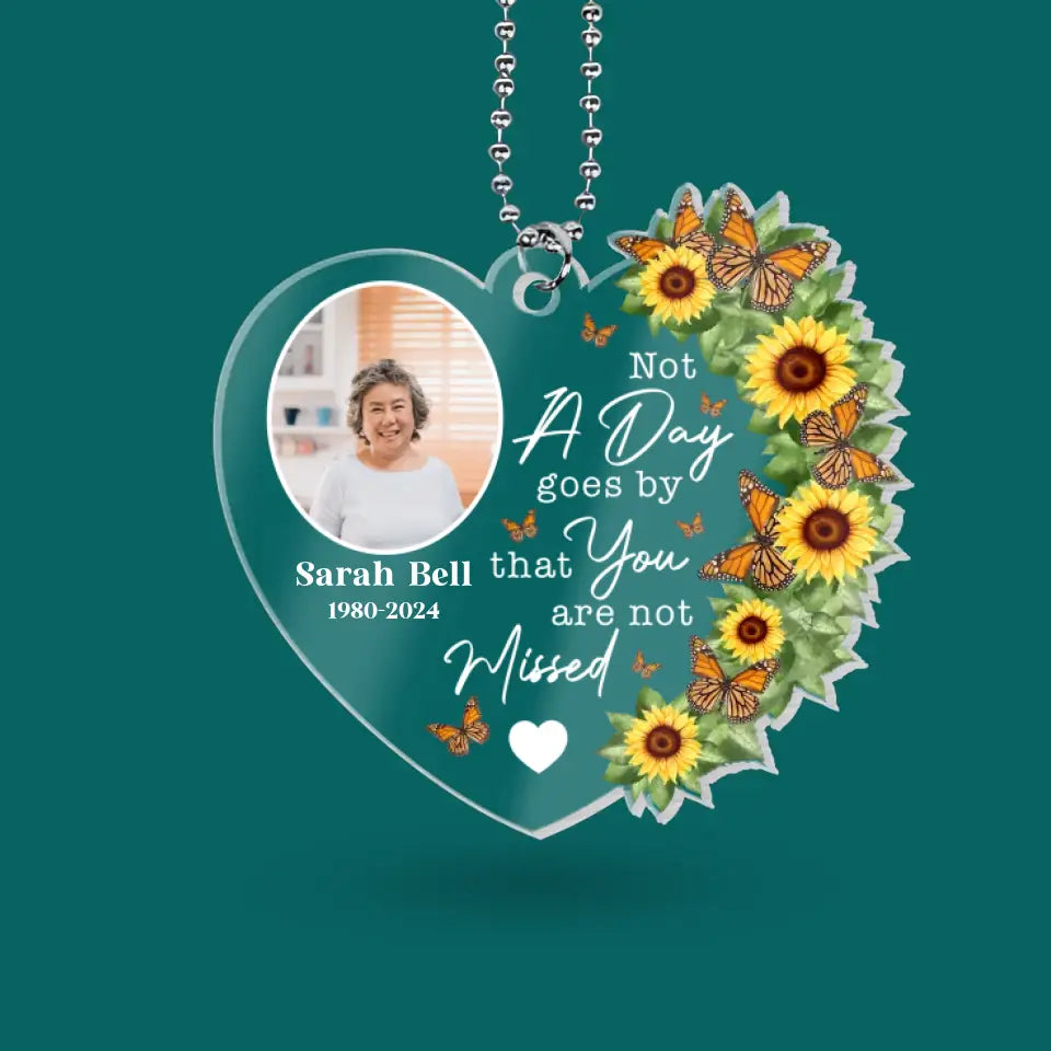 As Long As I Breathe You'll Always Be Remembered - Personalized Acrylic Car Hanger, Sympathy Gifts For Loss Of Loved One - ACH16