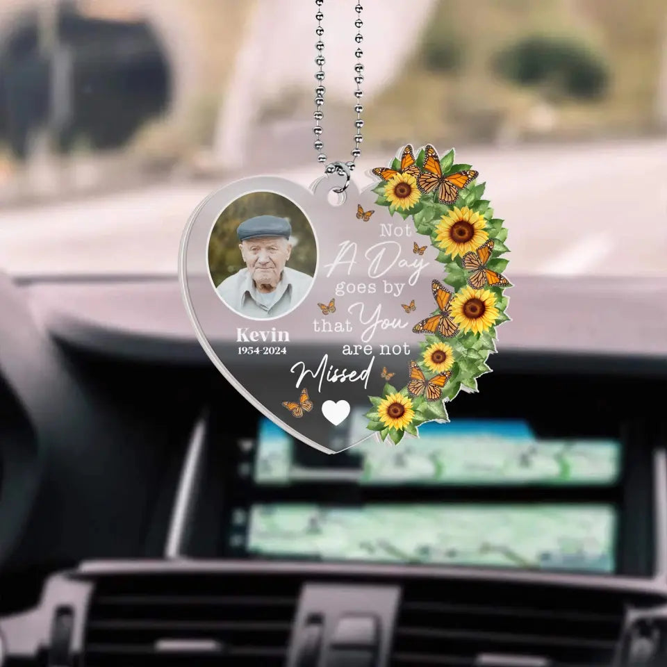 As Long As I Breathe You'll Always Be Remembered - Personalized Acrylic Car Hanger, Sympathy Gifts For Loss Of Loved One - ACH16