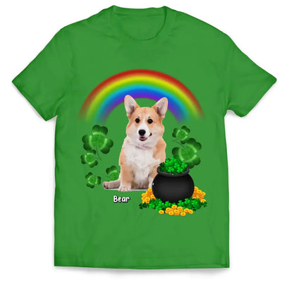 Dog Lucky Pot Of Gold - Personalized T-Shirt, Happy St Patrick's Day, Gift For Dog Lovers -TS1107
