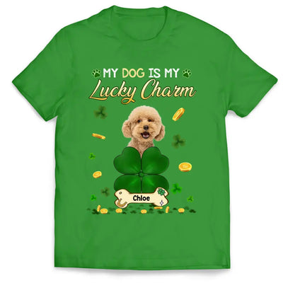 My Dogs Are My Lucky Charms - Personalized T-Shirt, St Patrick's Day Gift For Dog Lovers - TS1106