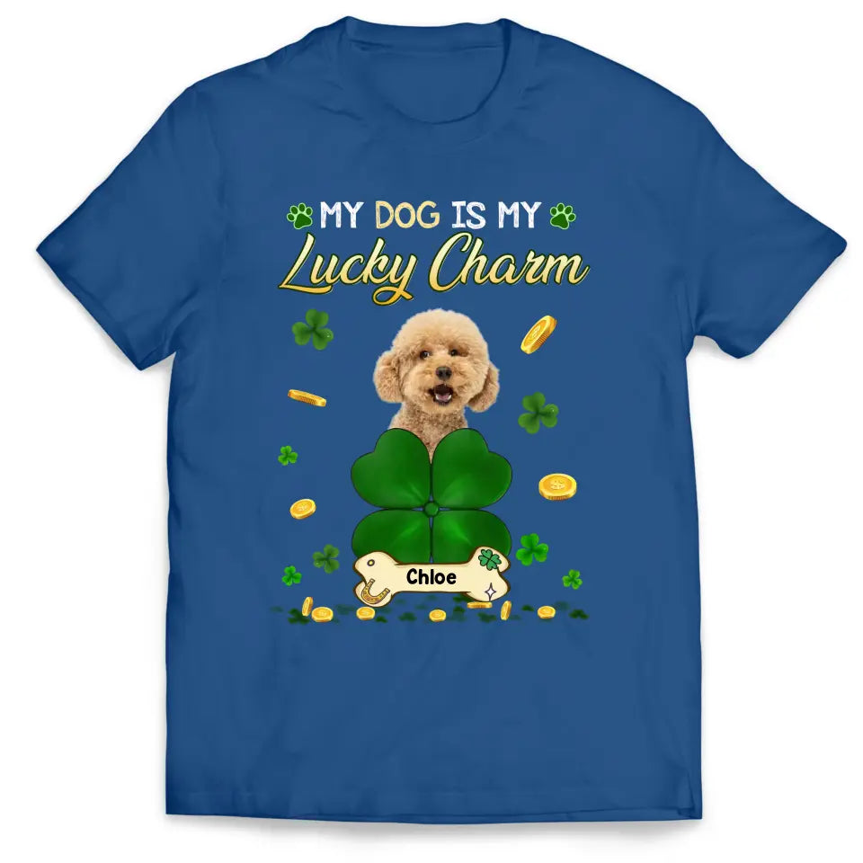 My Dogs Are My Lucky Charms - Personalized T-Shirt, St Patrick's Day Gift For Dog Lovers - TS1106