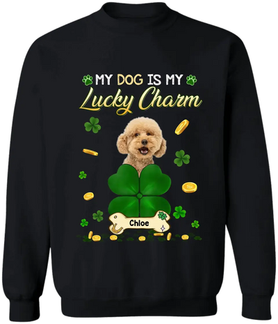 My Dogs Are My Lucky Charms - Personalized T-Shirt, St Patrick's Day Gift For Dog Lovers - TS1106