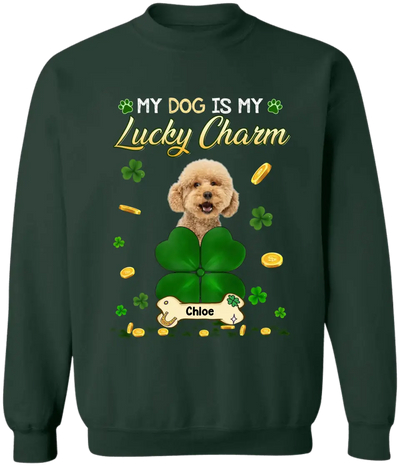 My Dogs Are My Lucky Charms - Personalized T-Shirt, St Patrick's Day Gift For Dog Lovers - TS1106