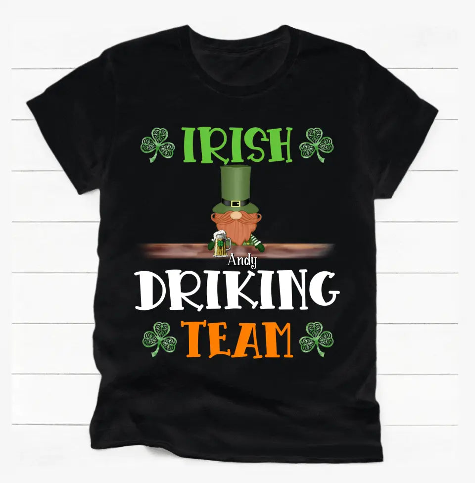 Irish Drinking Team, Happy Patrick's Day - Personalized T-Shirt
