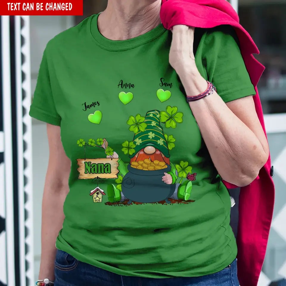 Saint Patrick's Day Grandma Green Wizard - Personalized T-Shirt, Gift For Family, Happy St Patrick's Day - TS1111