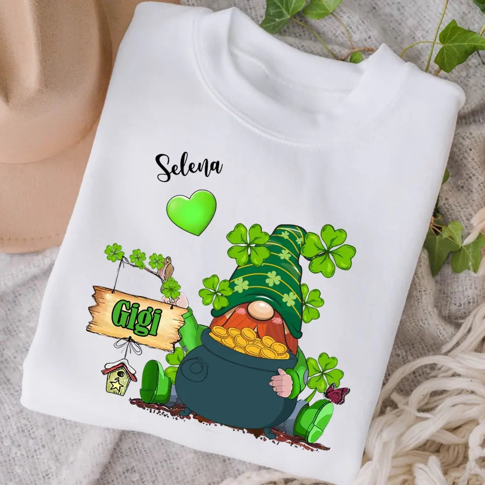 Saint Patrick's Day Grandma Green Wizard - Personalized T-Shirt, Gift For Family, Happy St Patrick's Day - TS1111