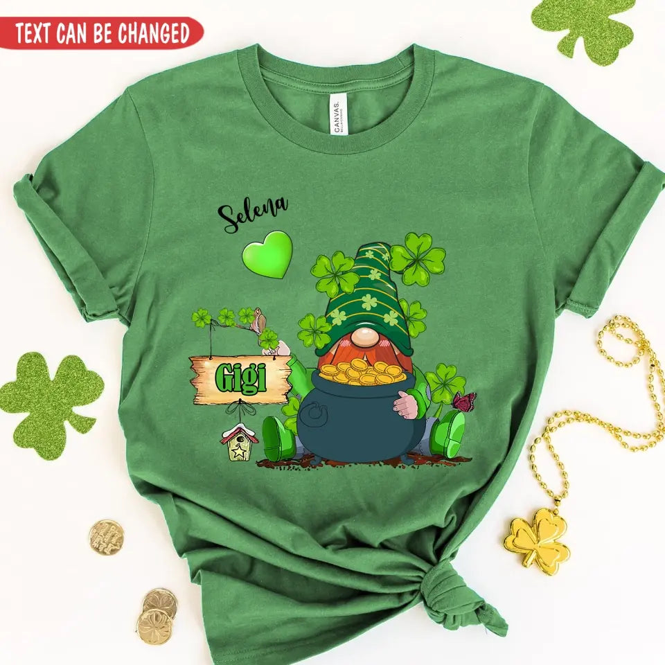 Saint Patrick's Day Grandma Green Wizard - Personalized T-Shirt, Gift For Family, Happy St Patrick's Day - TS1111