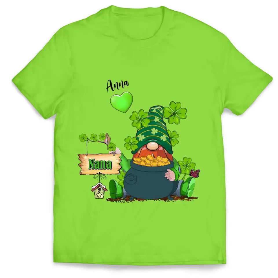 Saint Patrick's Day Grandma Green Wizard - Personalized T-Shirt, Gift For Family, Happy St Patrick's Day - TS1111