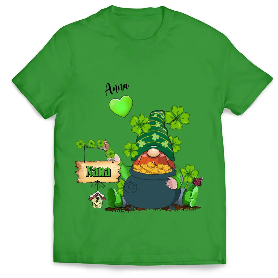 Saint Patrick&#39;s Day Grandma Green Wizard - Personalized T-Shirt, Gift For Family, Happy St Patrick&#39;s Day - TS1111
