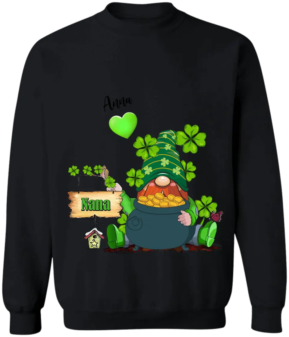 Saint Patrick's Day Grandma Green Wizard - Personalized T-Shirt, Gift For Family, Happy St Patrick's Day - TS1111