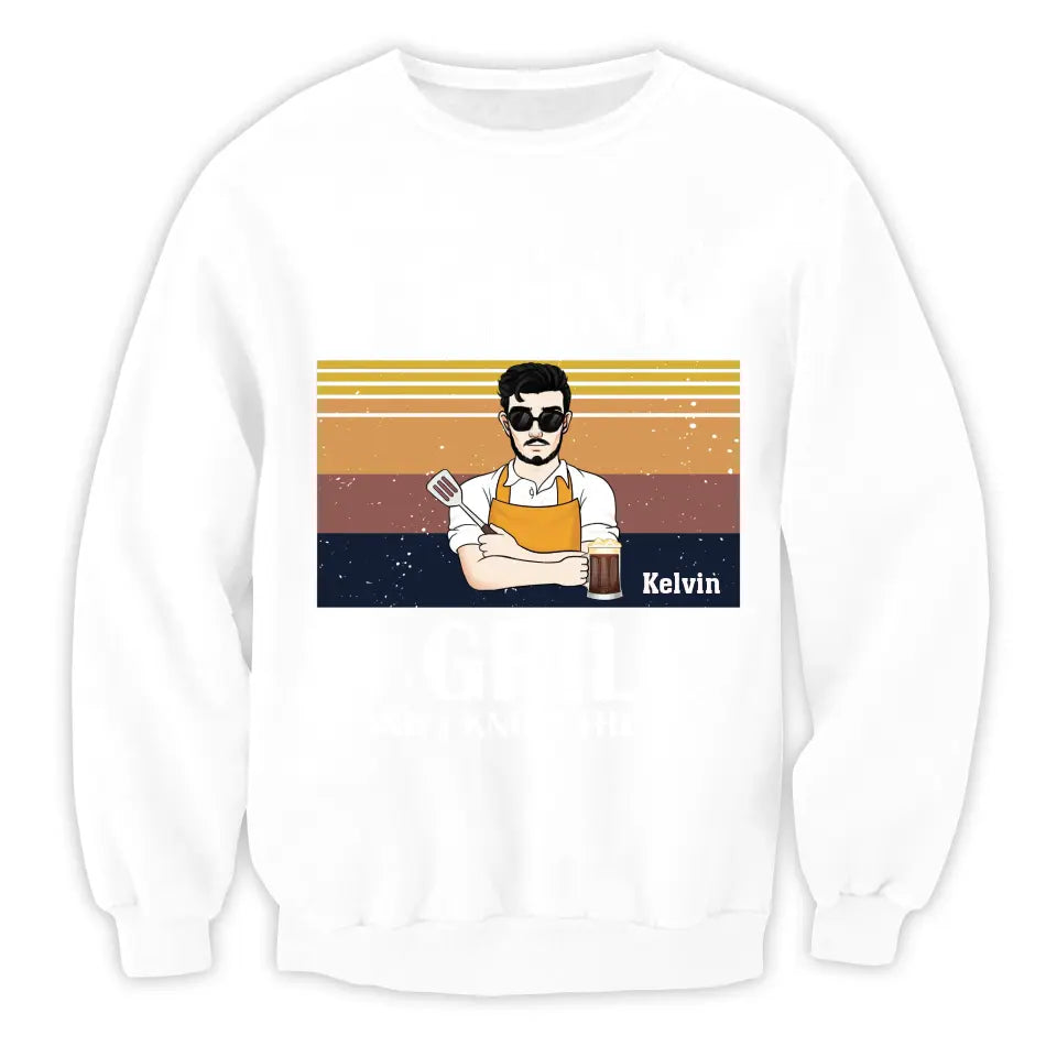 That's What I Do I Drink I Grill And I Know Things - Personalized T-shirt, Grill And Smoker Gift - TS1072