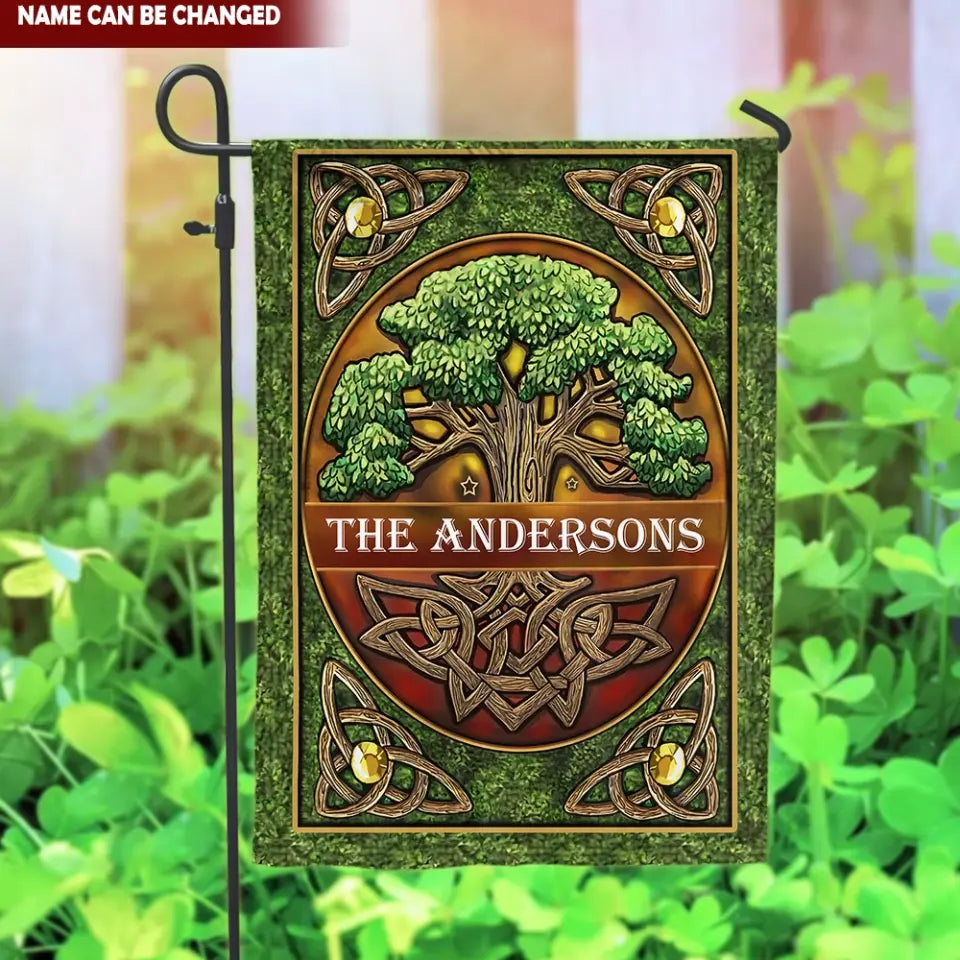 Family Name Flag For Saint Patrick's Day - Personalized Garden Flag, Irish Decoation - GF166