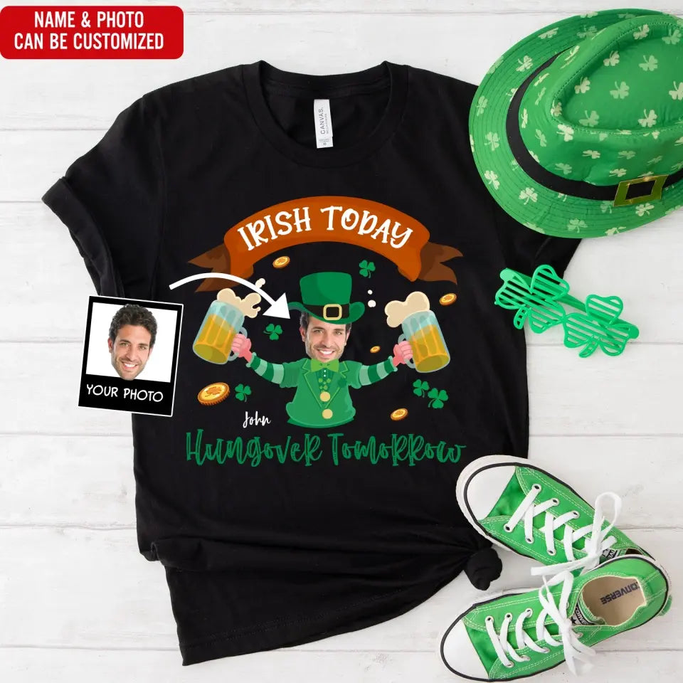 Shenanigans Irish Today Hungover Tomorrow - Personalized T-shirt, St. Patrick's Day Gift - TS1115