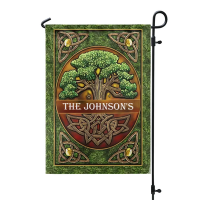 Family Name Flag For Saint Patrick's Day - Personalized Garden Flag, Irish Decoation - GF166