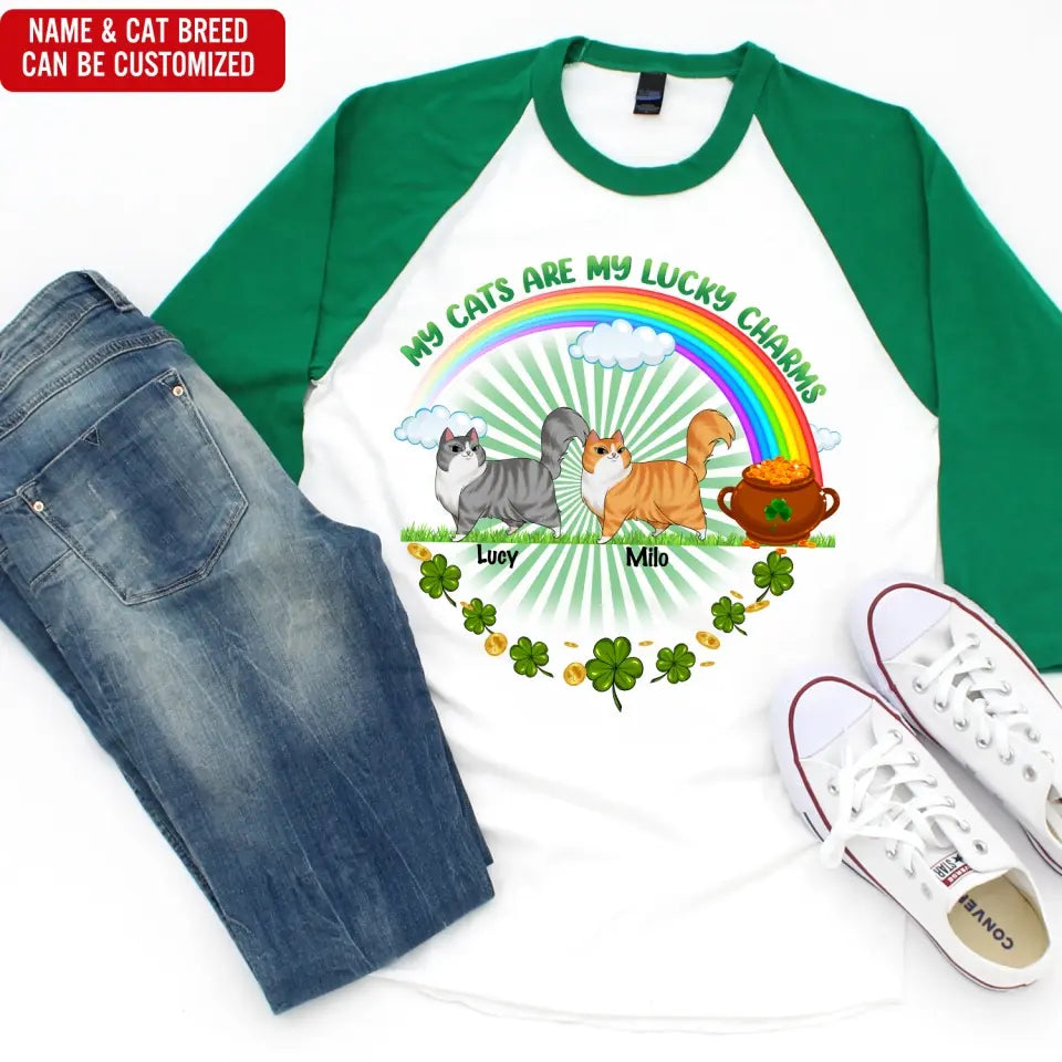 My Dog Is My Lucky Charm - Personalized T-Shirt, Pet Gift For Patrick's Day - TS1120