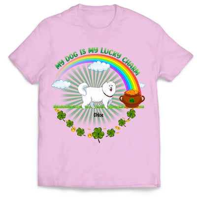 My Dog Is My Lucky Charm - Personalized T-Shirt, Pet Gift For Patrick's Day - TS1120