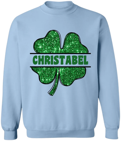 Green Shamrock Gilter - Personalized T-Shirt, Raglan Shirt, St.Patrick’s Day - TS1123